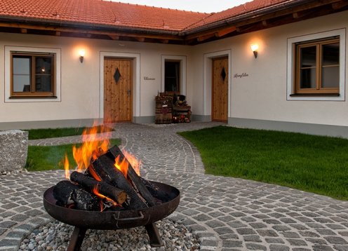 Ferienhäuser am Chiemsee auf dem Marksteinhof in Fembach bei Seebruck