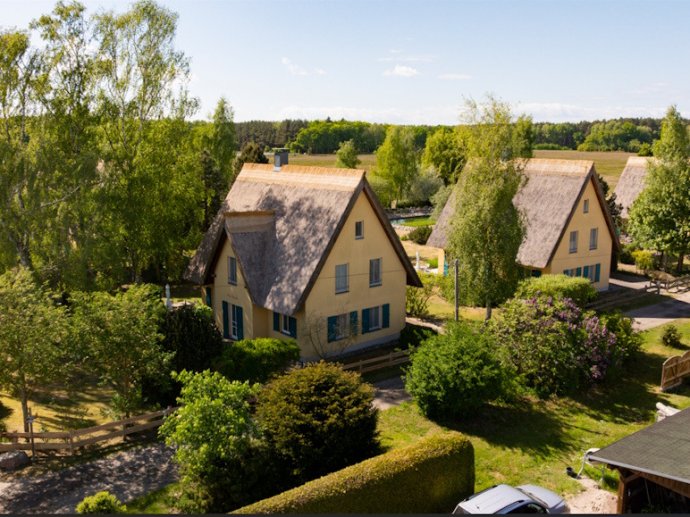 Reetdachhäuser Krienke für 8 Personen Insel Usedom Ostsee barrierefrei